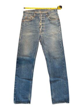 Levi's Blue Button Fly Jeans Women's Measured Waist 30 in
